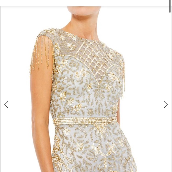 Mac Duggal 4908 Great Gatsby Fringe - Picture 4 of 8